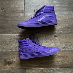 Purple Vans. Size 7.5 Mens. WMNS 9. Comes w/ box.